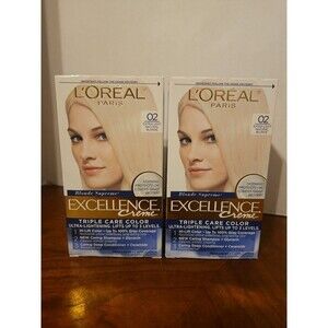 L'Oreal Paris Permanent Hair Color 02 Extra Light Natural Blonde 2 Pack